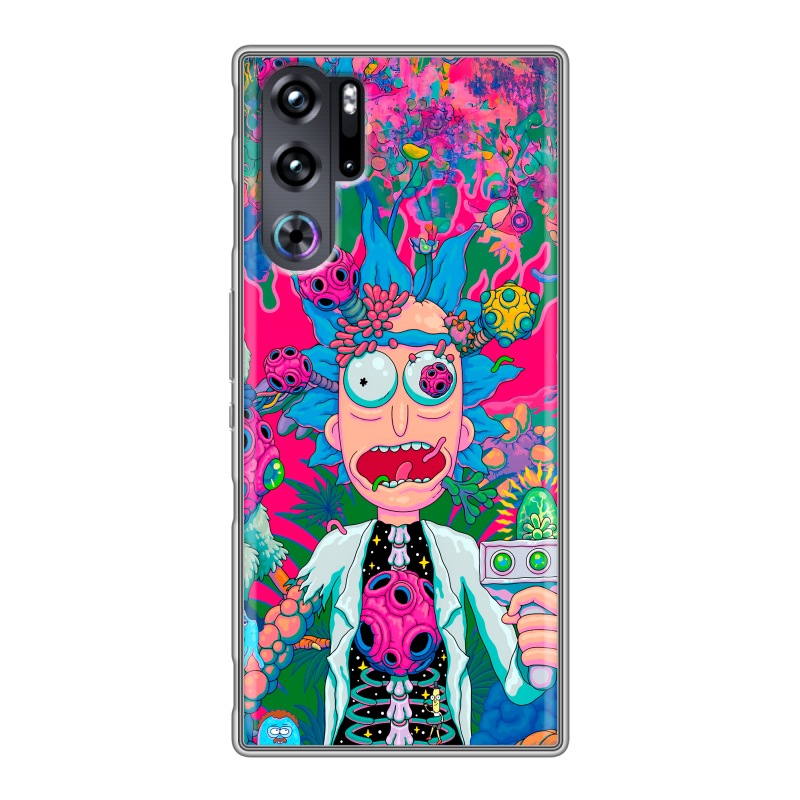 Силиконовый чехол на ZTE Nubia Red Magic 9 Pro с принтом Рик и Морти Rick Morty Силиконовый чехол на ZTE Nubia Red Magic 9 Pro с принтом Рик и Морти Rick Morty