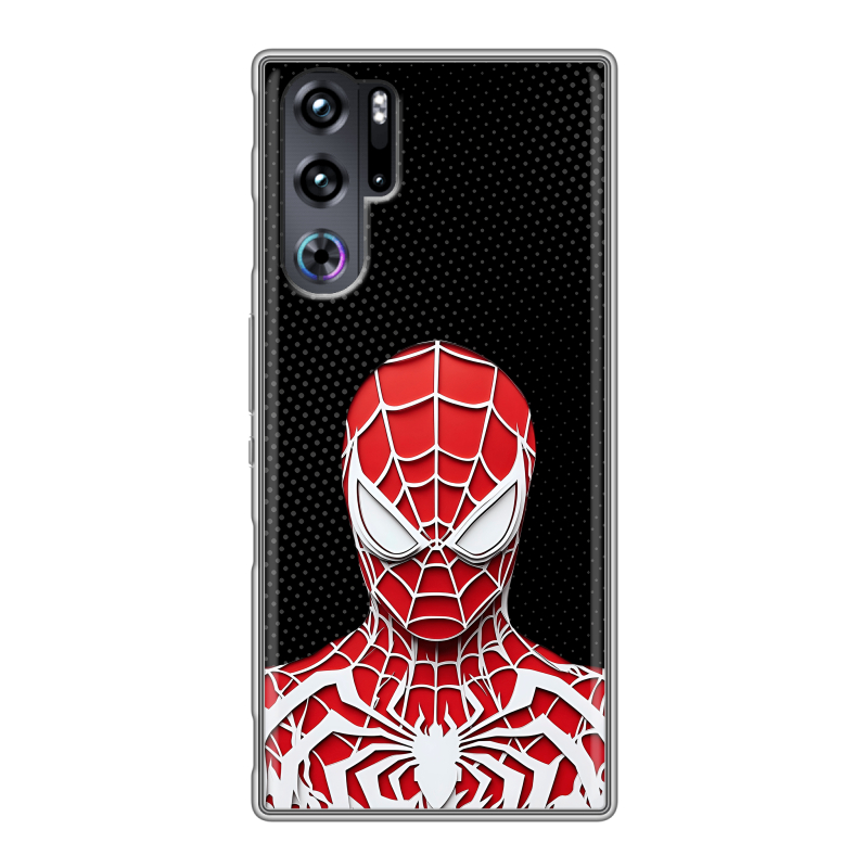 Силиконовый чехол на ZTE Nubia Red Magic 9 Pro с принтом человек паук spiderman Силиконовый чехол на ZTE Nubia Red Magic 9 Pro с принтом человек паук spiderman