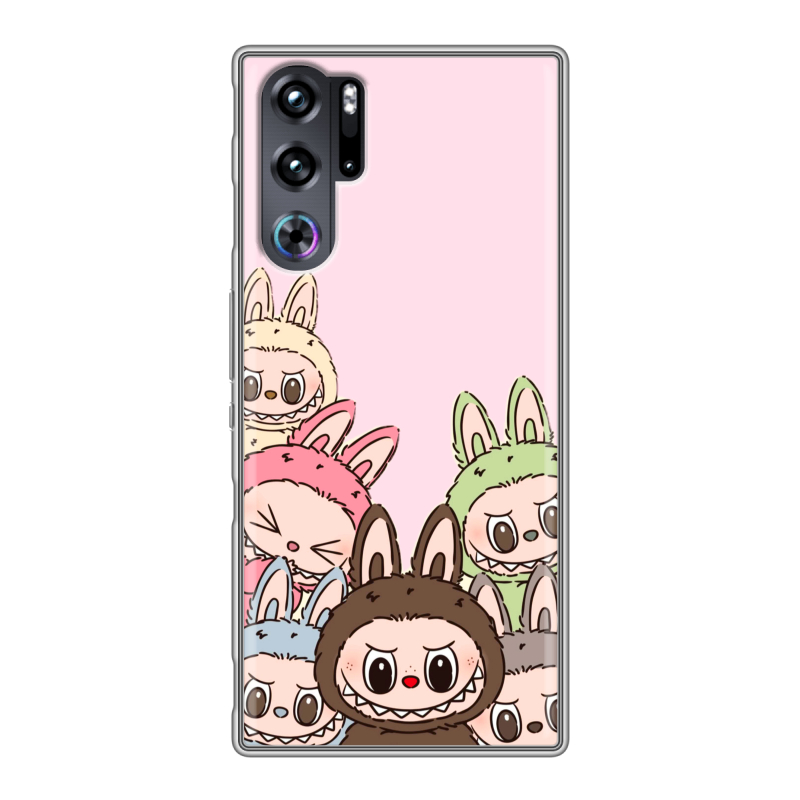 Силиконовый чехол на ZTE Nubia Red Magic 9 Pro с принтом Лабубу Силиконовый чехол на ZTE Nubia Red Magic 9 Pro с принтом Лабубу