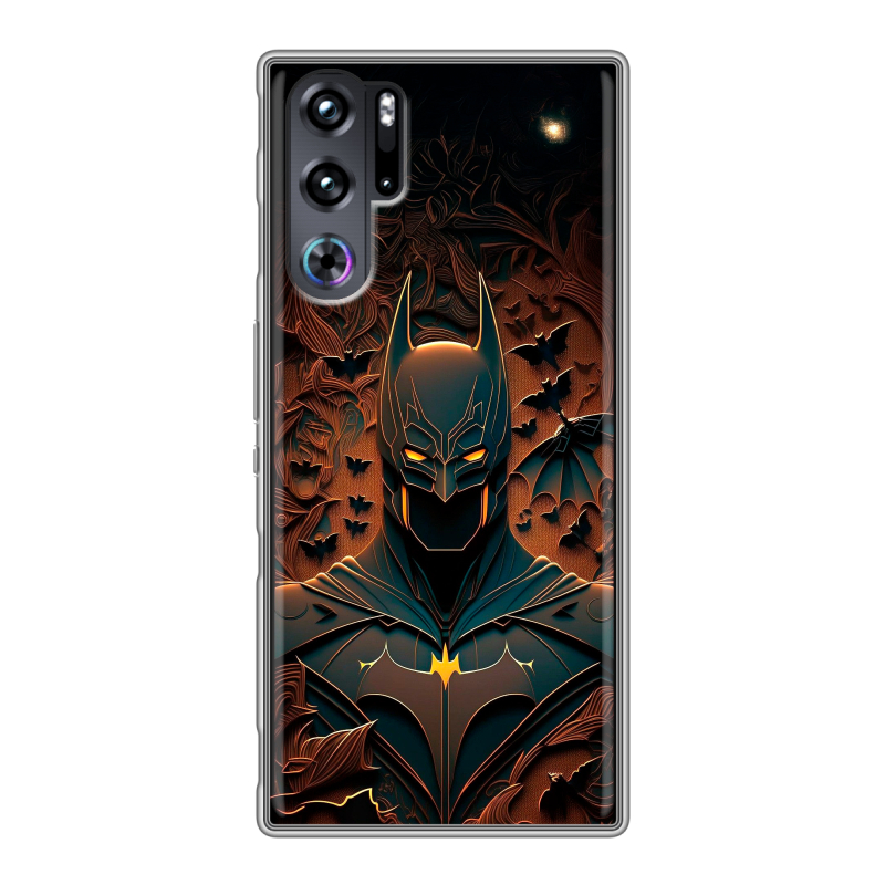 Силиконовый чехол на ZTE Nubia Red Magic 9 Pro с принтом Batman Бэтмен Силиконовый чехол на ZTE Nubia Red Magic 9 Pro с принтом Batman Бэтмен