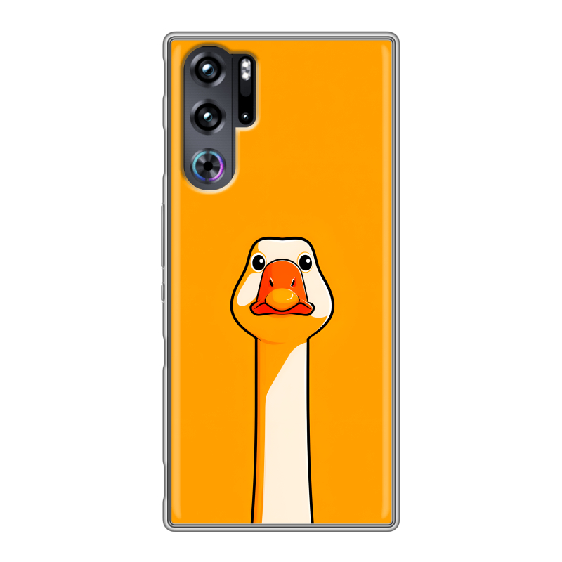 Силиконовый чехол на ZTE Nubia Red Magic 9 Pro с принтом Смешная утка Силиконовый чехол на ZTE Nubia Red Magic 9 Pro с принтом Смешная утка