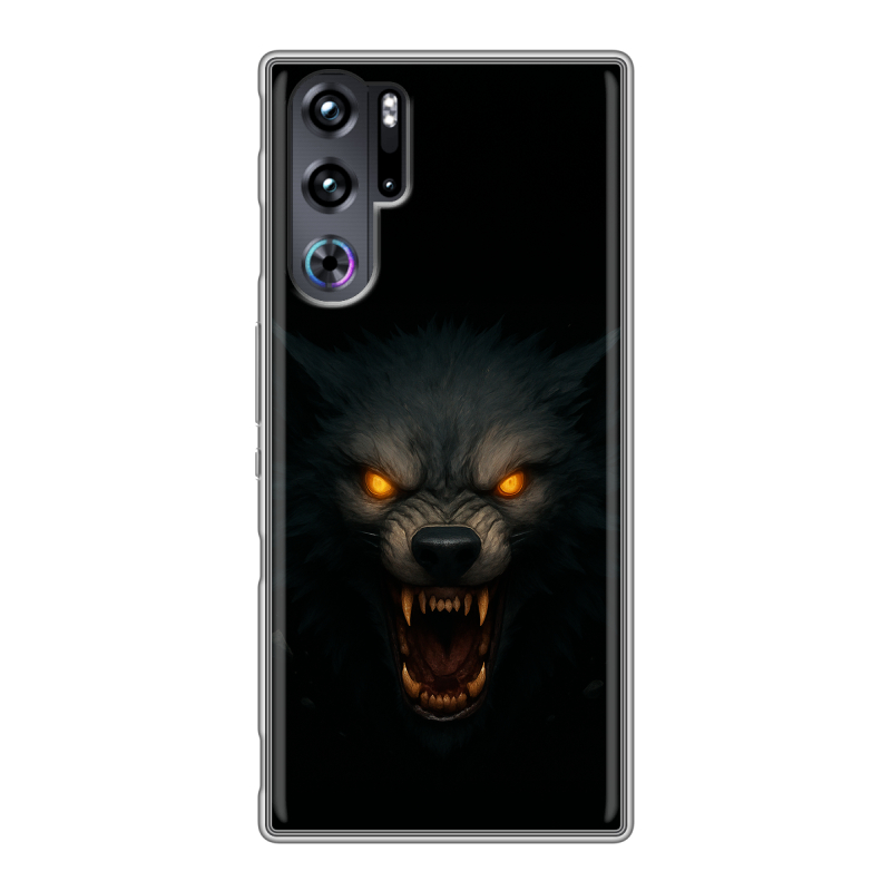 Силиконовый чехол на ZTE Nubia Red Magic 9 Pro с принтом Волк Силиконовый чехол на ZTE Nubia Red Magic 9 Pro с принтом Волк