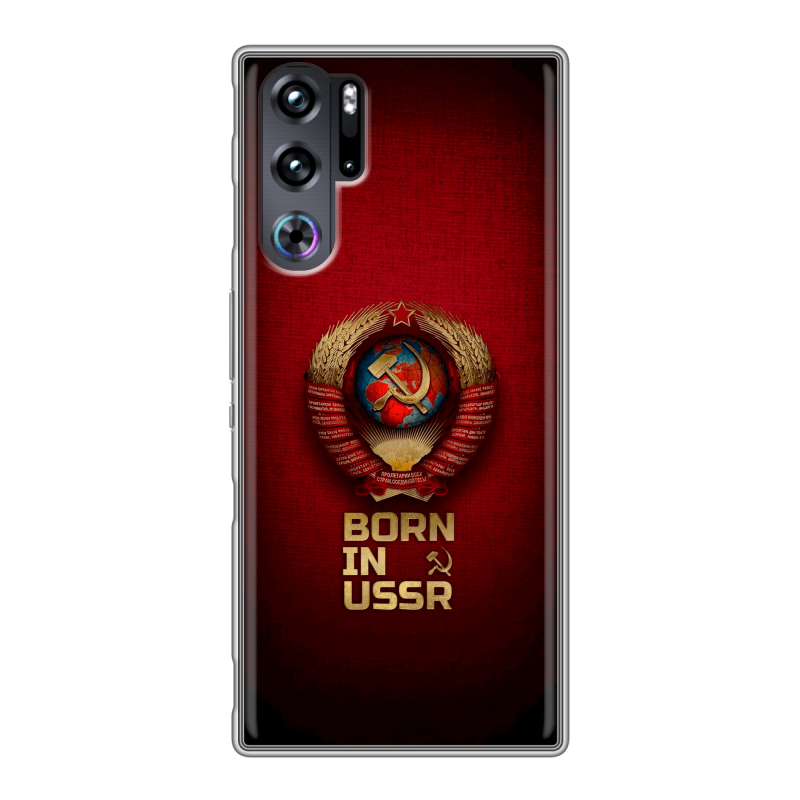 Силиконовый чехол на ZTE Nubia Red Magic 9 Pro с принтом Флаг Герб СССР Силиконовый чехол на ZTE Nubia Red Magic 9 Pro с принтом Флаг Герб СССР