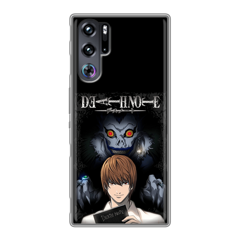 Силиконовый чехол на ZTE Nubia Red Magic 9 Pro с принтом Death note Тетрадь смерти Силиконовый чехол на ZTE Nubia Red Magic 9 Pro с принтом Death note Тетрадь смерти