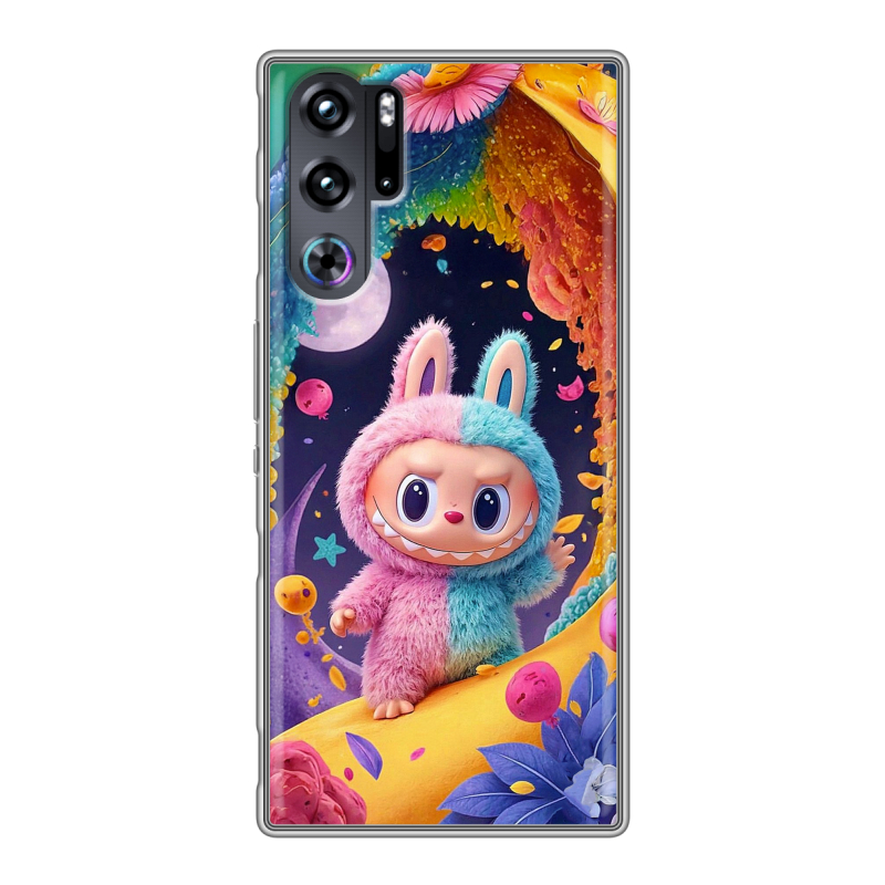 Силиконовый чехол на ZTE Nubia Red Magic 9 Pro с принтом Labubu Лабубу Силиконовый чехол на ZTE Nubia Red Magic 9 Pro с принтом Labubu Лабубу
