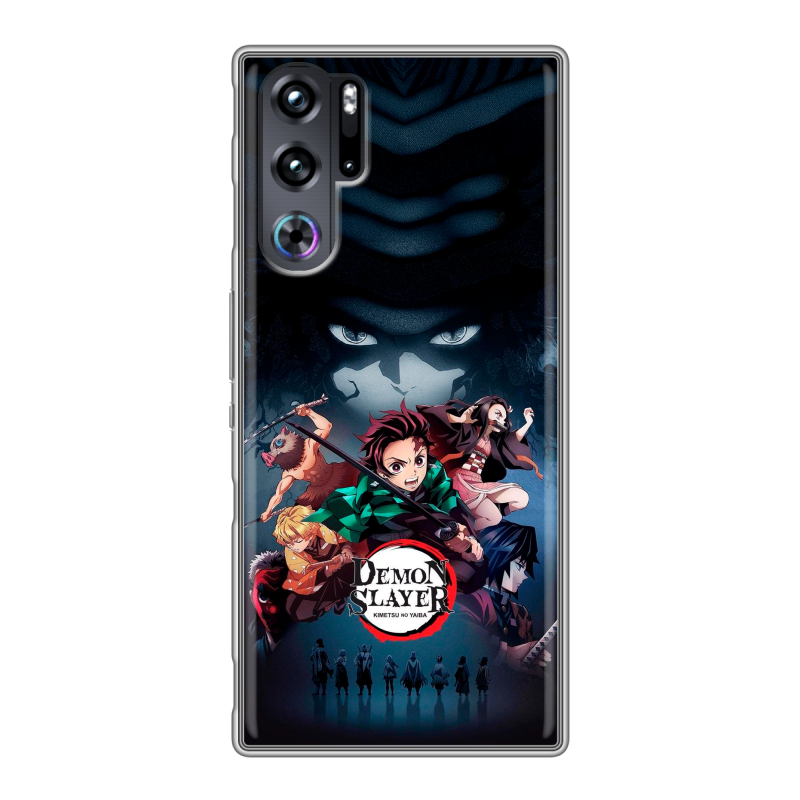 Силиконовый чехол на ZTE Nubia Red Magic 9 Pro с принтом Demon Slayer Клинок рассекающий демонов Силиконовый чехол на ZTE Nubia Red Magic 9 Pro с принтом Demon Slayer Клинок рассекающий демонов