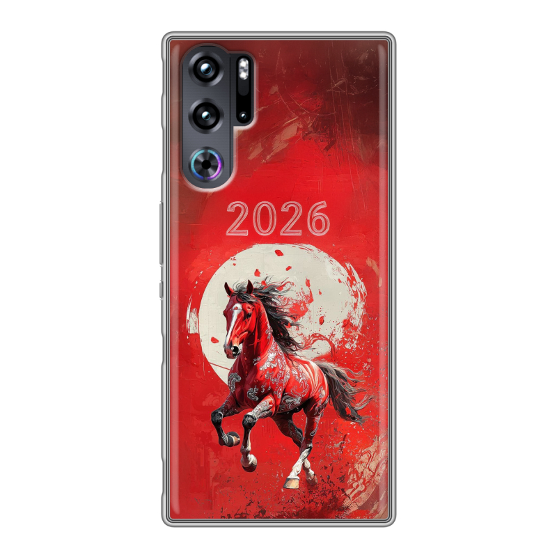 Силиконовый чехол на ZTE Nubia Red Magic 9 Pro с принтом Новый год Силиконовый чехол на ZTE Nubia Red Magic 9 Pro с принтом Новый год