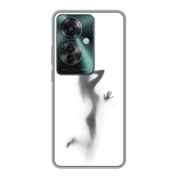 Силиконовый чехол на Oppo Reno 11F с принтом Силуэт