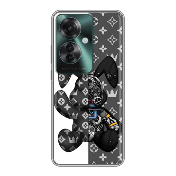 Силиконовый чехол на Oppo Reno 11F с принтом Луи робот Силиконовый чехол на Oppo Reno 11F с принтом Луи робот
