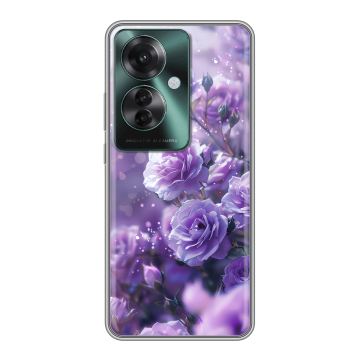 Силиконовый чехол на Oppo Reno 11F с принтом Розы цветы