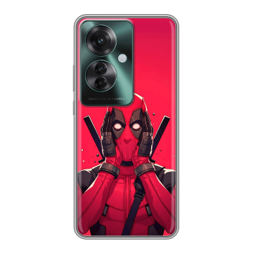 Силиконовый чехол на Oppo Reno 11F с принтом Дедпул Deadpool