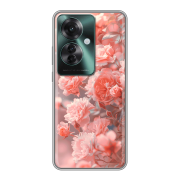 Силиконовый чехол на Oppo Reno 11F с принтом Розы цветы Силиконовый чехол на Oppo Reno 11F с принтом Розы цветы