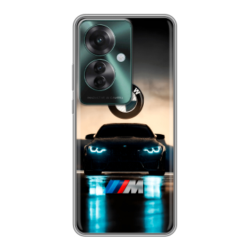 Силиконовый чехол на Oppo Reno 11F с принтом БМВ BMW