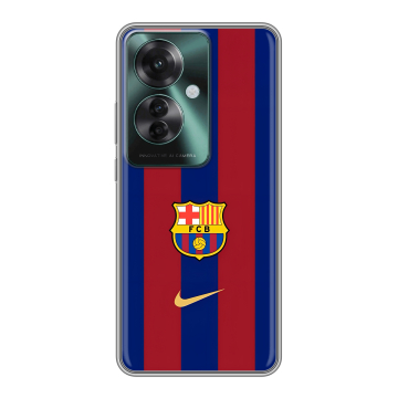 Силиконовый чехол на Oppo Reno 11F с принтом Барселона Barcelona