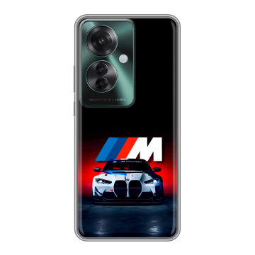 Силиконовый чехол на Oppo Reno 11F с принтом БМВ BMW