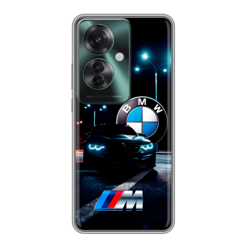 Силиконовый чехол на Oppo Reno 11F с принтом БМВ BMW
