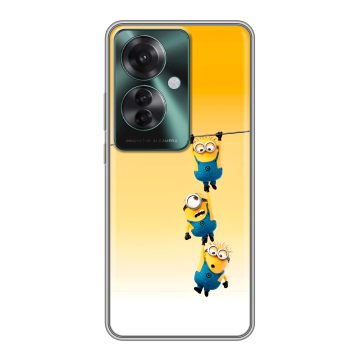Силиконовый чехол на Oppo Reno 11F с принтом Миньоны Силиконовый чехол на Oppo Reno 11F с принтом Миньоны