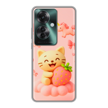 Силиконовый чехол на Oppo Reno 11F с принтом для девочек Силиконовый чехол на Oppo Reno 11F с принтом для девочек