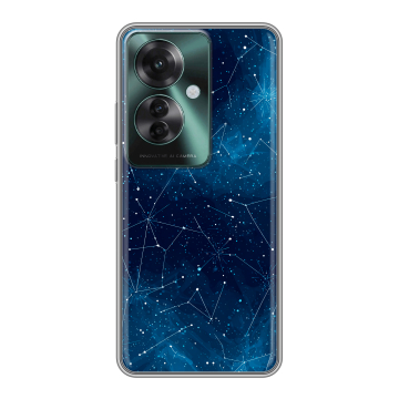 Силиконовый чехол на Oppo Reno 11F с принтом Космос звезды