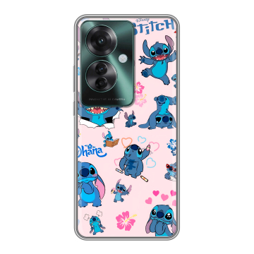 Силиконовый чехол на Oppo Reno 11F с принтом Лило и Стич Силиконовый чехол на Oppo Reno 11F с принтом Лило и Стич