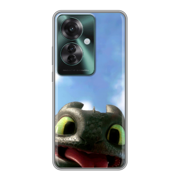 Силиконовый чехол на Oppo Reno 11F с принтом Как приручить дракона Силиконовый чехол на Oppo Reno 11F с принтом Как приручить дракона
