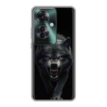 Силиконовый чехол на Oppo Reno 11F с принтом Волк Силиконовый чехол на Oppo Reno 11F с принтом Волк