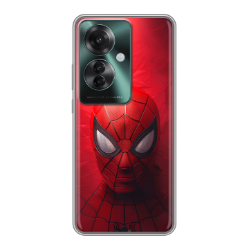 Силиконовый чехол на Oppo Reno 11F с принтом Spiderman Человек паук Силиконовый чехол на Oppo Reno 11F с принтом Spiderman Человек паук