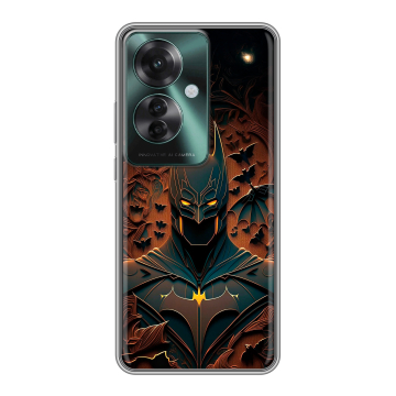 Силиконовый чехол на Oppo Reno 11F с принтом Batman Бэтмен