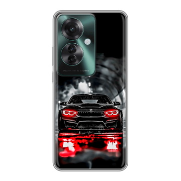 Силиконовый чехол на Oppo Reno 11F с принтом BMW БМВ