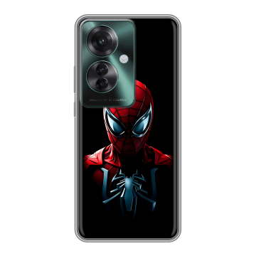 Силиконовый чехол на Oppo Reno 11F с принтом Spiderman Человек паук