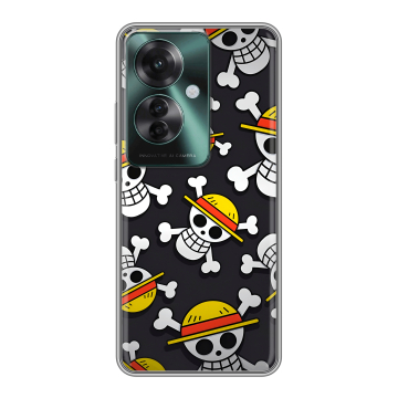 Силиконовый чехол на Oppo Reno 11F с принтом One Piece Ван Пис