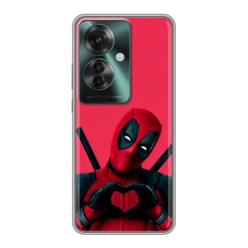 Силиконовый чехол на Oppo Reno 11F с принтом Дедпул Deadpool
