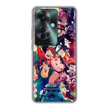 Силиконовый чехол на Oppo Reno 11F с принтом Gravity Falls Гравити Фолз Силиконовый чехол на Oppo Reno 11F с принтом Gravity Falls Гравити Фолз