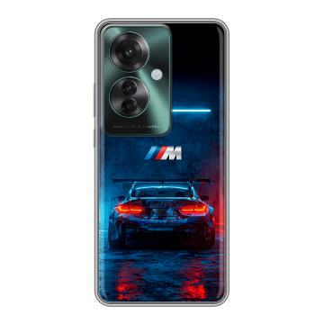 Силиконовый чехол на Oppo Reno 11F с принтом BMW БМВ Силиконовый чехол на Oppo Reno 11F с принтом BMW БМВ