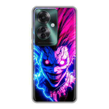 Силиконовый чехол на Oppo Reno 11F с принтом Death note Тетрадь смерти
