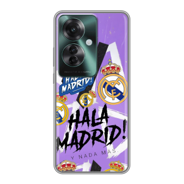 Силиконовый чехол на Oppo Reno 11F с принтом Real Madrid Реал Мадрид Силиконовый чехол на Oppo Reno 11F с принтом Real Madrid Реал Мадрид