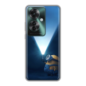 Силиконовый чехол на Oppo Reno 11F с принтом Миньоны Силиконовый чехол на Oppo Reno 11F с принтом Миньоны
