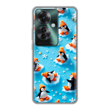 Силиконовый чехол на Oppo Reno 11F с принтом Новый год Силиконовый чехол на Oppo Reno 11F с принтом Новый год