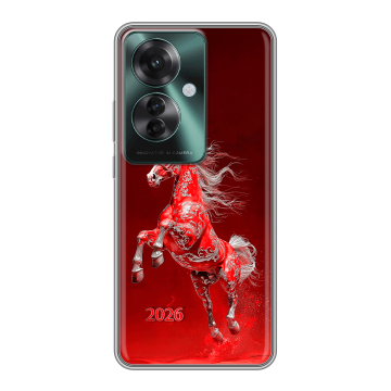 Силиконовый чехол на Oppo Reno 11F с принтом Новый год Силиконовый чехол на Oppo Reno 11F с принтом Новый год