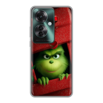 Силиконовый чехол на Oppo Reno 11F с принтом Новый год