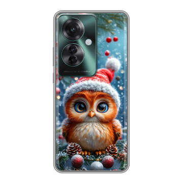 Силиконовый чехол на Oppo Reno 11F с принтом Новый год