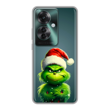 Силиконовый чехол на Oppo Reno 11F с принтом Новый год