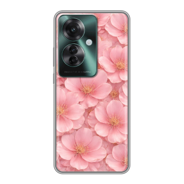 Силиконовый чехол на Oppo Reno 11F с принтом женский