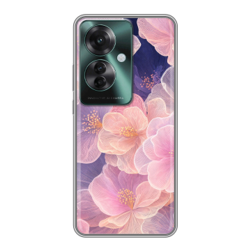 Силиконовый чехол на Oppo Reno 11F с принтом женский