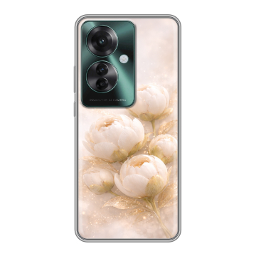 Силиконовый чехол на Oppo Reno 11F с принтом женский