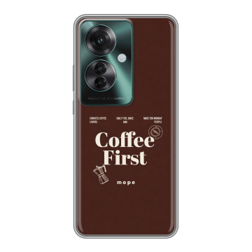 Силиконовый чехол на Oppo Reno 11F с принтом женский