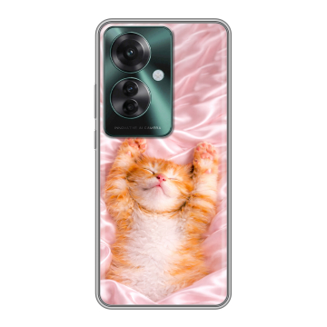 Силиконовый чехол на Oppo Reno 11F с принтом женский