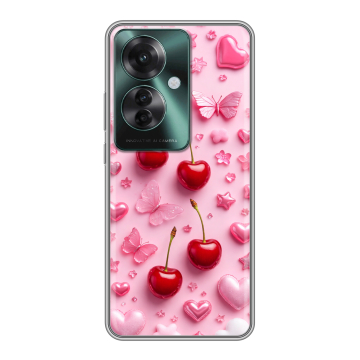 Силиконовый чехол на Oppo Reno 11F с принтом для девочек Силиконовый чехол на Oppo Reno 11F с принтом для девочек