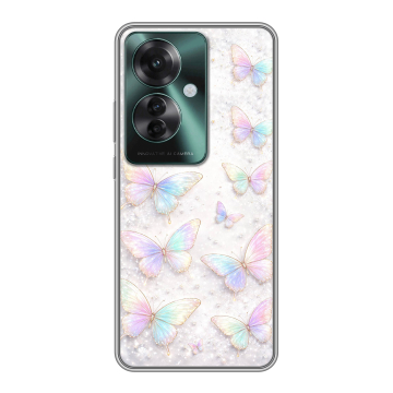 Силиконовый чехол на Oppo Reno 11F с принтом женский