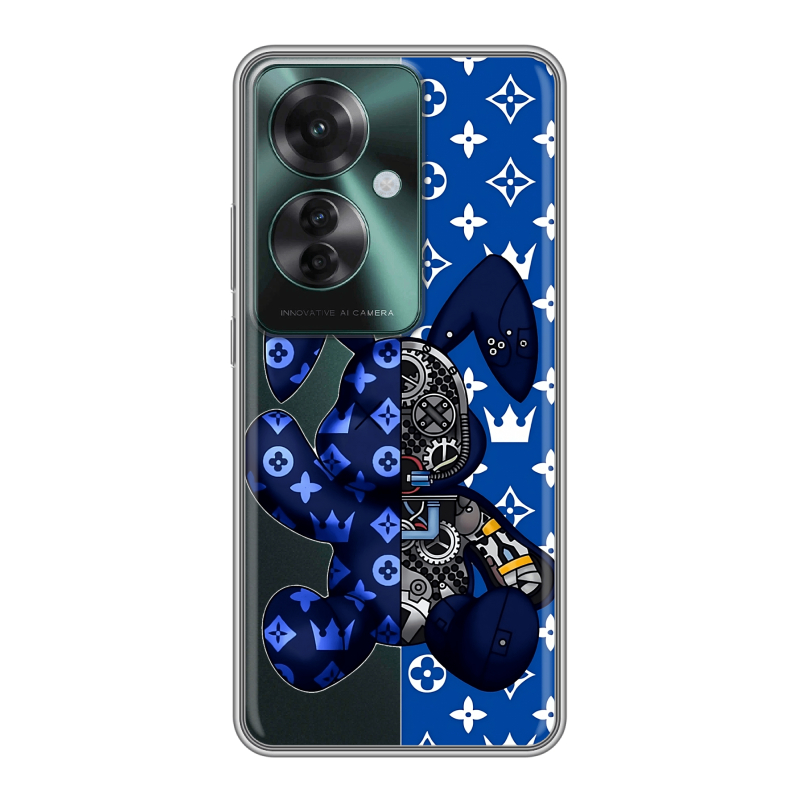 Силиконовый чехол на Oppo Reno 11F с принтом Луи робот Силиконовый чехол на Oppo Reno 11F с принтом Луи робот